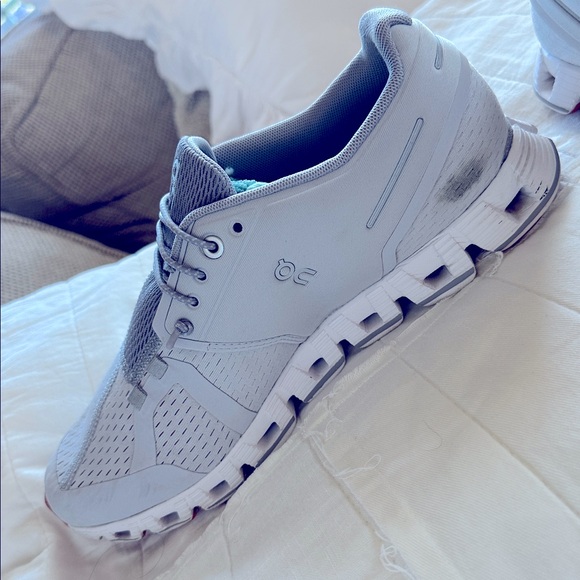 On Running Light Gray Brown Athletic Shoes Sneakers - Picture 6 of 10